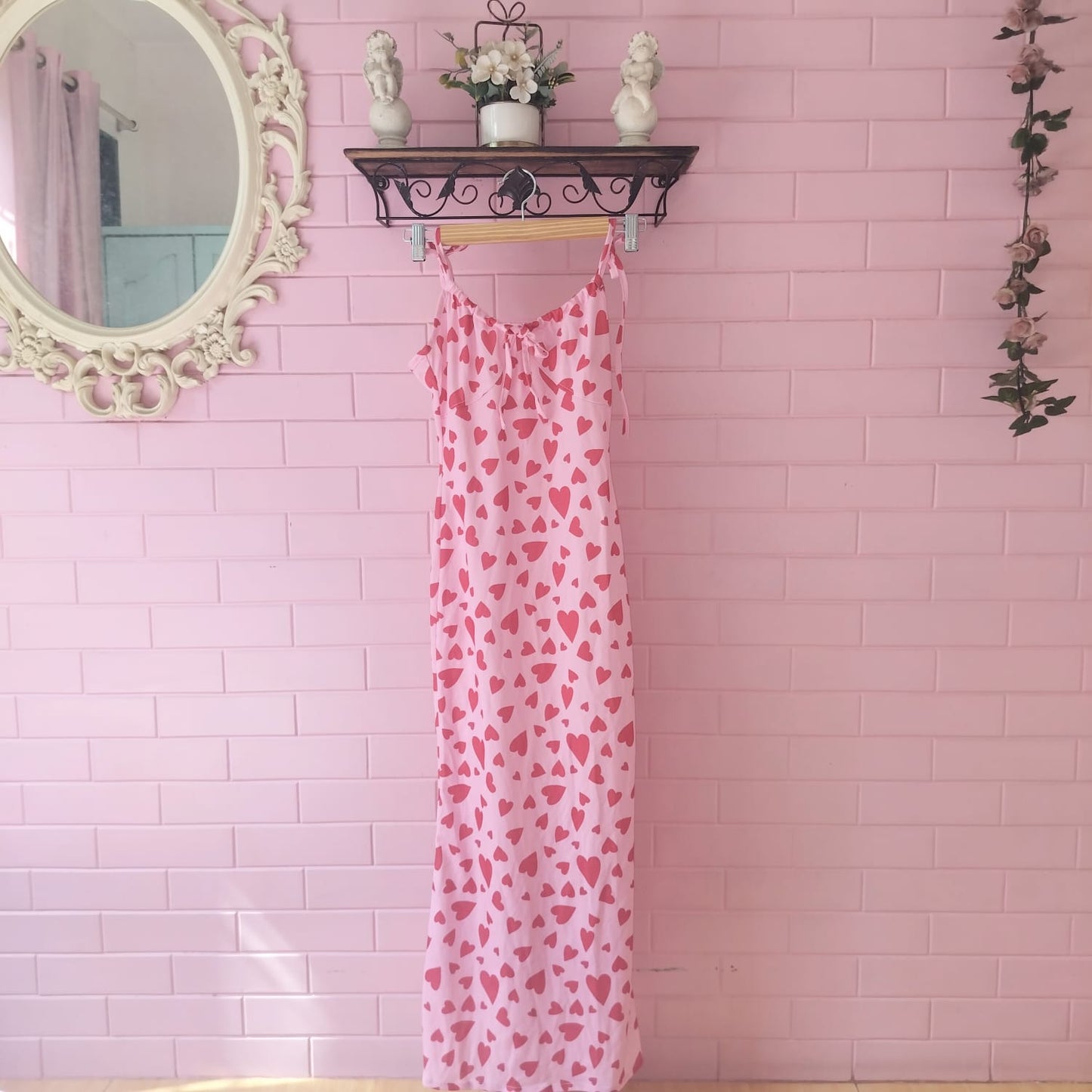 Pink Bodycon Heart Dress