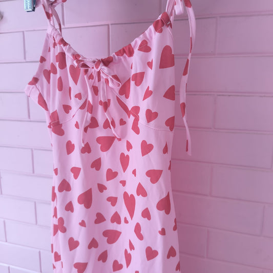 Pink Bodycon Heart Dress