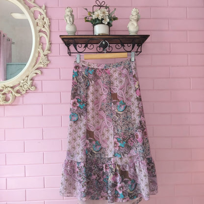 Vintage Floral Skirt