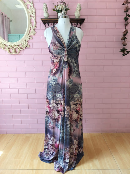 Vintage Floral Maxi Dress