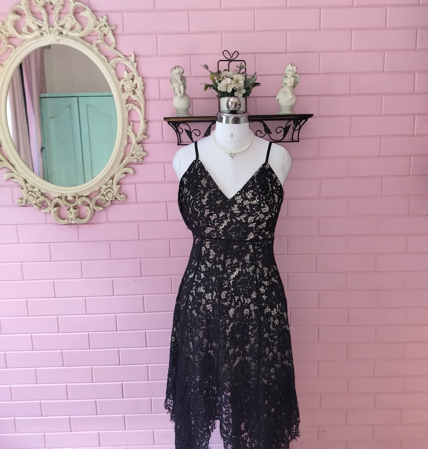 Gothic Black Lace Dress