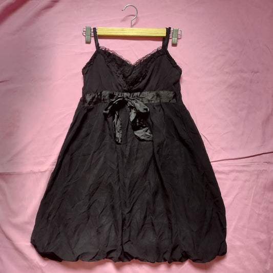 Vintage Black Lace Babydoll Dress