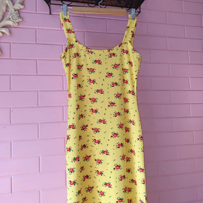 Yellow Floral Maxi Dress