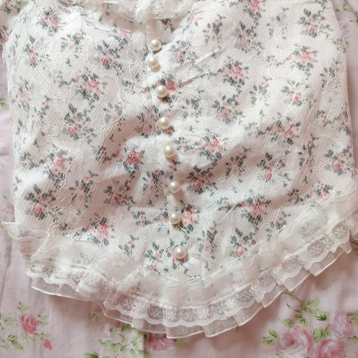 Romantic Floral Lace Top